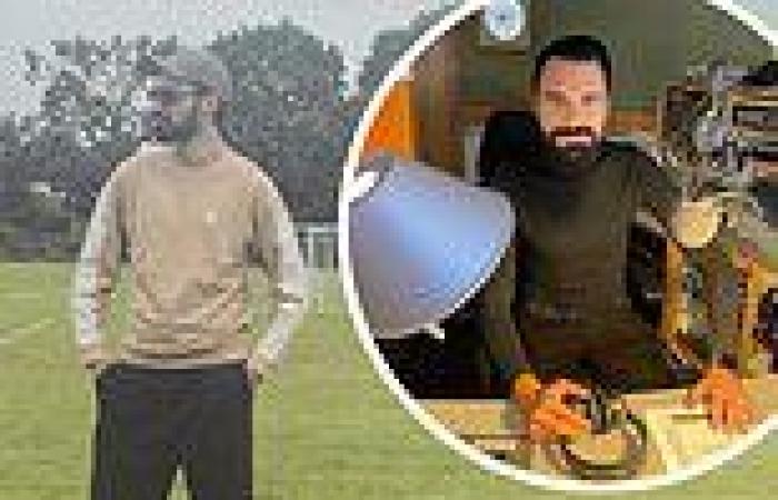 Rylan Clark-Neal posts rare Instagram posing on a football pitch