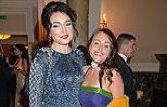 Jaime Winstone and sister Louis shimmer in glamorous attire as they enjoy rare ...