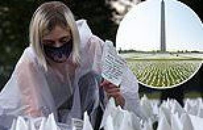 More than 660K white flags are planted for COVID victims on the National Mall ...