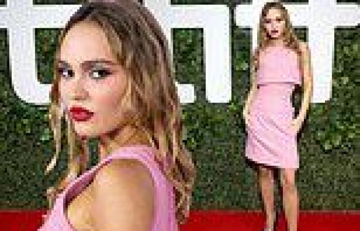 Lily-Rose Depp turns heads in chic pink Chanel and ruby red lips at TIFF ...