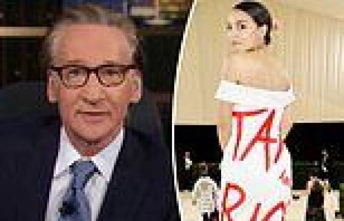 Bill Maher criticizes AOC's 'Tax the Rich' dress the congresswoman wore to the ...