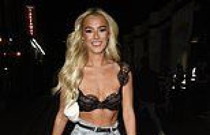 Love Island's Lillie Haynes enjoys a night out in a sheer crop top and tiny hot ...