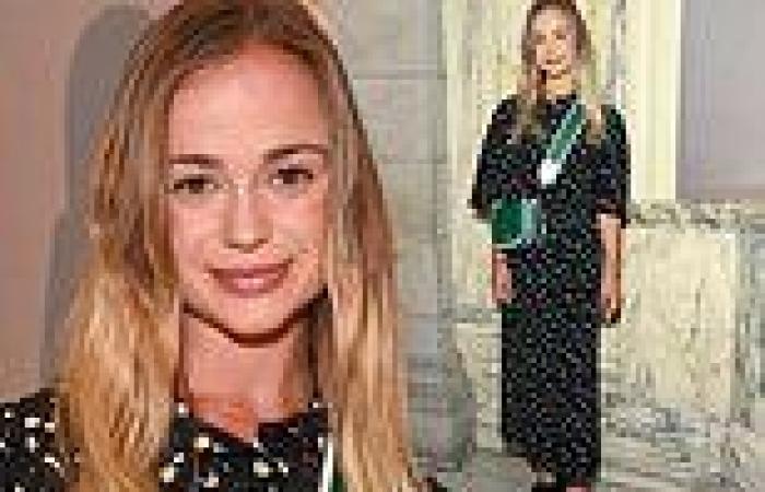 Lady Amelia Windsor looks a vision in a space-esque maxi dress during London ...