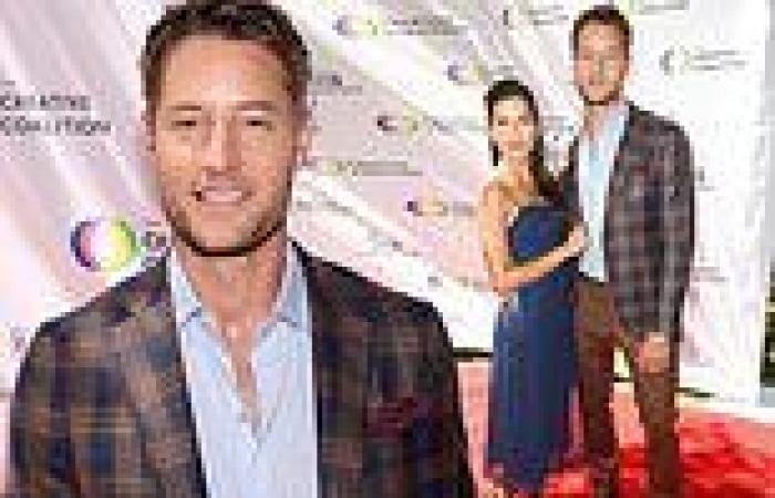 Justin Hartley snuggles up with new wife Sofia Pernas at 7th Annual Television ...
