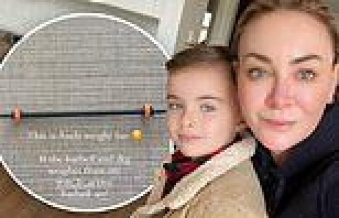 Michelle Bridges shows off her son Axel's adorable mini weight bar 