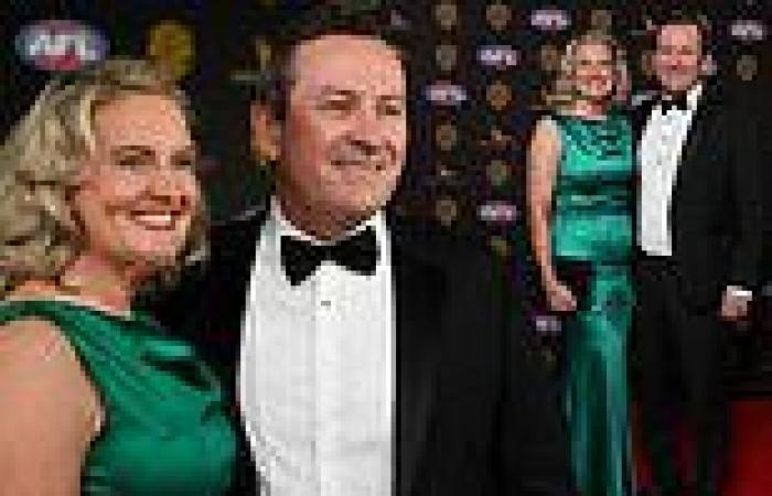 Brownlow Medal 2021: WA Premier Mark McGowan poses with his wife Sarah on the ...