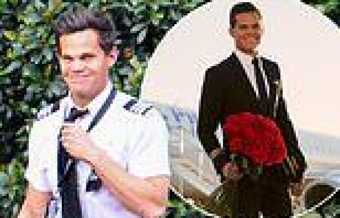 The Bachelor's Jimmy Nicholson is all smiles as he returns to work as a pilot