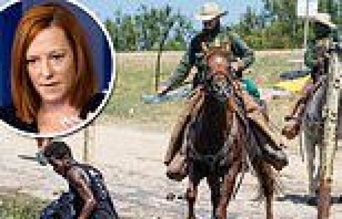 Disturbing moment border agent on horseback WHIPS Haitian migrants as they ...