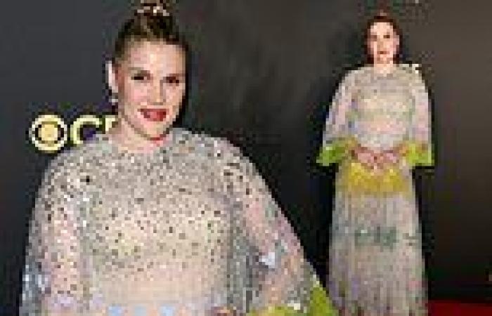 Emerald Fennell's baby bump is nowhere to be seen on Emmy's red carpet