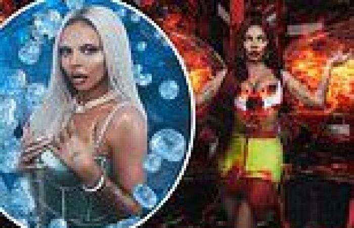Corset-clad Jesy Nelson poses for racy fire and ice shoot and brands her solo ...