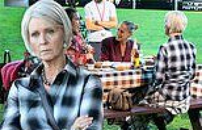 Cynthia Nixon matches picnic table in style misstep on SATC set after Patricia ...