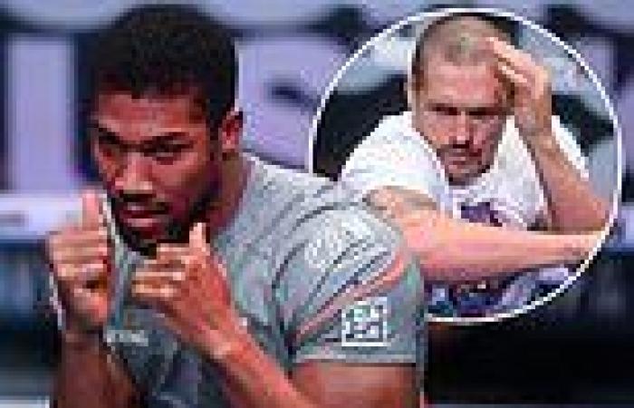 sport news Anthony Joshua showcases his lightning fast hands in media workout before bout ...