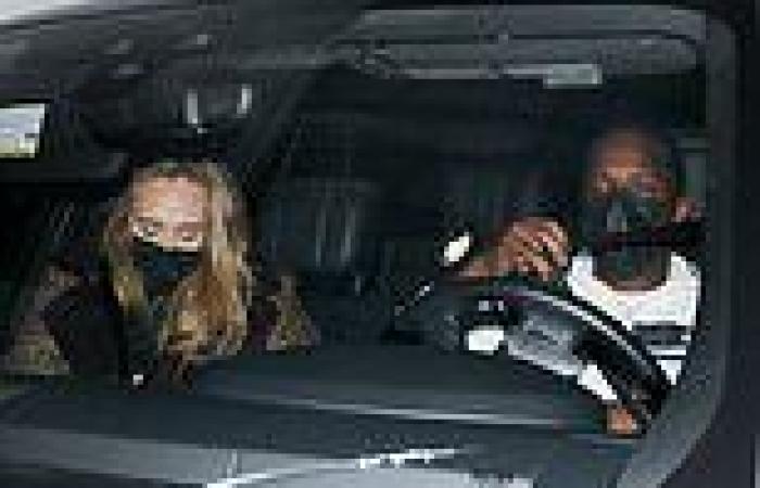 Adele and boyfriend Rich Paul sneak out the back exit of swanky Beverly Hills ...