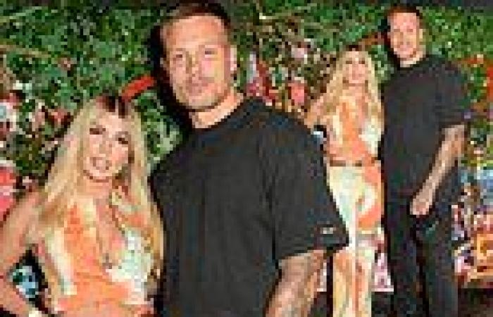 Olivia and Alex Bowen put on a loved-up display at Virgin Media's Club Rewind ...