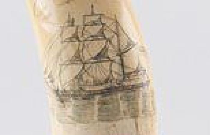 Scrimshaw whale tooth that JFK displayed on his Oval Office desk is up for sale ...