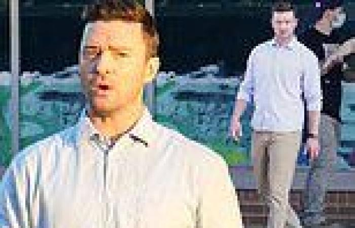 Justin Timberlake looks sharp as he begins filming for new movie Reptile in ...