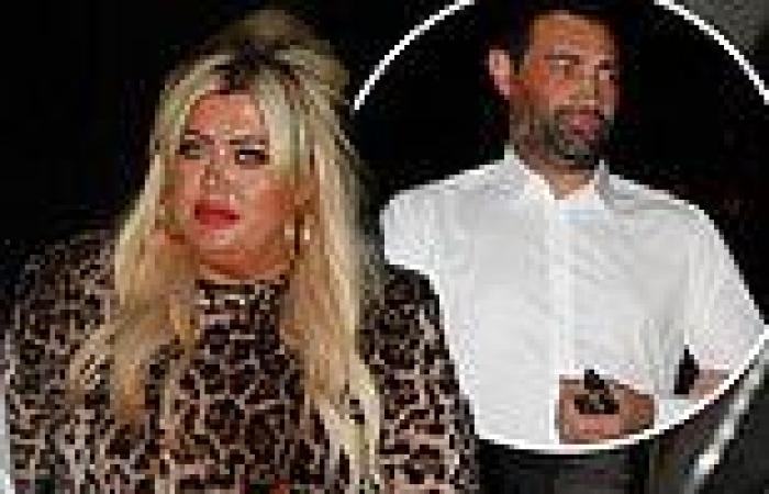 Gemma Collins COVERS her on-again beau Rami Hawash in red lipstick during a ...
