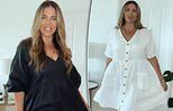 Fiona Falkiner shows off her post-baby weight loss