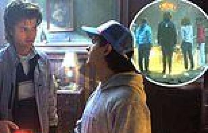 Stranger Things stars explore vacant house following deaths of children at the ...