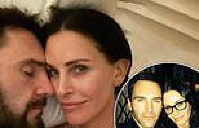 Courteney Cox shares bedroom snap with beau Johnny McDaid as they celebrate ...