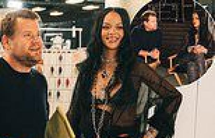 Rihanna 'fires' James Corden as her assistant after letting him help her at ...