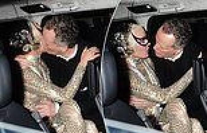 TALK OF THE TOWN: Daphne Guinness is spotted getting into a clinch in the back ...