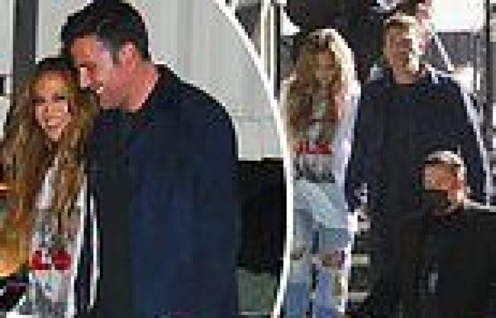 Jennifer Lopez and a clean-shaven Ben Affleck leave Global Citizens Live with ...