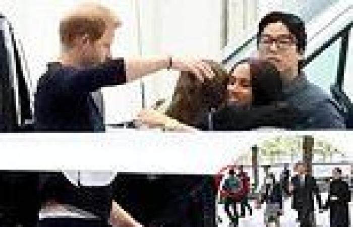 Eco-warriors Meghan and Harry return to California in private jet after VIP ...