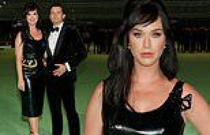 Katy Perry and fiance Orlando Bloom attend the Academy Museum Of Motion ...