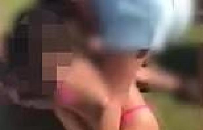 Teenage girls are seen brawling in their bikinis in busy park at Coogee Beach