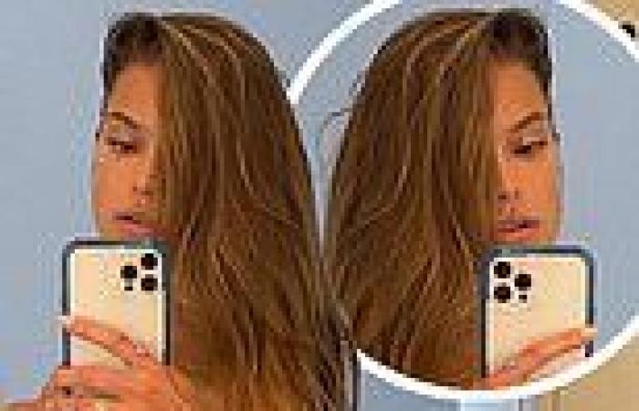 Nina Agdal goes NAKED to showcase her enviable frame in a very risqué mirror ...