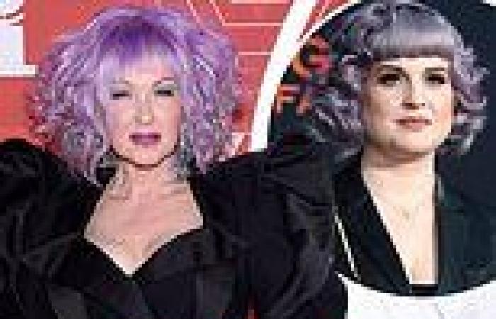 Cyndi Lauper, 68, channels Kelly Osbourne with VERY wild lilac curls at Tony ...