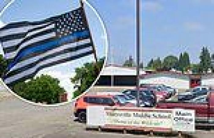 Washington teacher is forced to REMOVE her pro-police flag because it's 'too ...