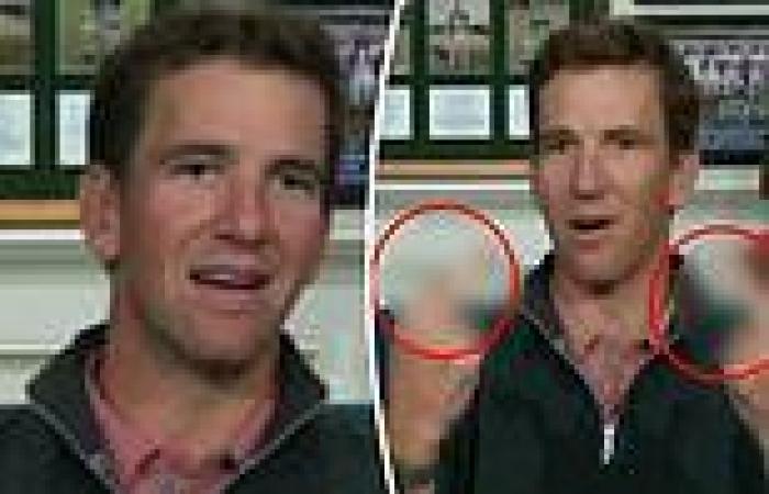 Eli Manning unexpectedly gives the double bird on live TV thinking it could be ...