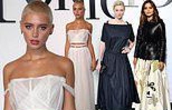 Iris Law wows in a white corset as she joins Jenna Coleman and Elizabeth ...