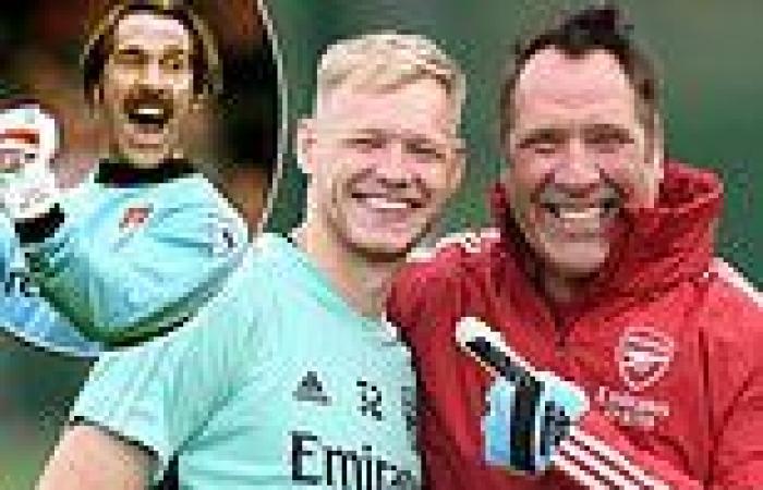 sport news Arsenal legend David Seaman joins in training with new No 1 Aaron Ramsdale ...