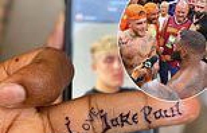 sport news Tyron Woodley gets 'I love Jake Paul' tattoo as former UFC champion demands ...