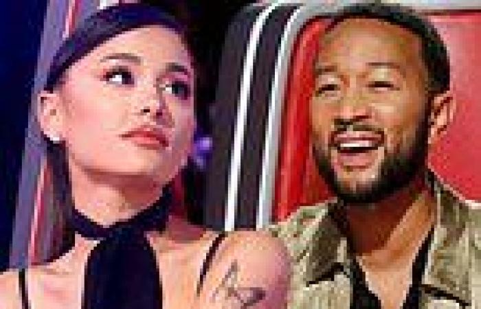The Voice: Ariana Grande blocks rival John Legend from four-chair turn as blind ...