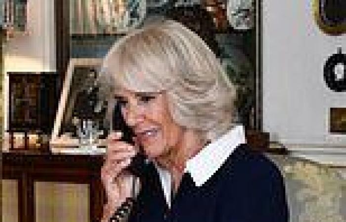 Duchess of Cornwall listens to children read stories at Clarence House with ...