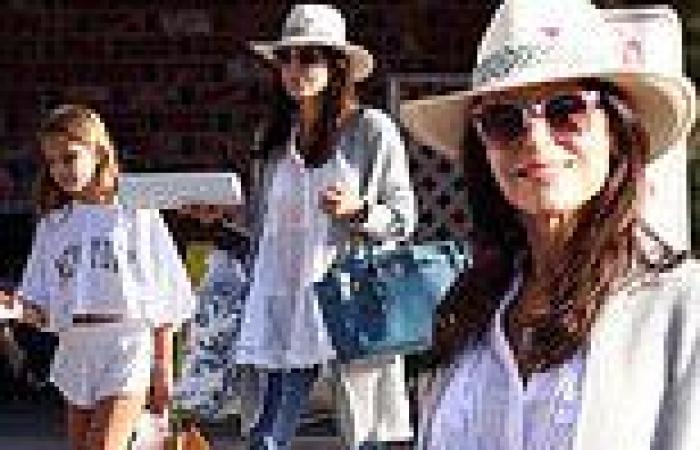 Bethenny Frankel carries Birkin bag and pizza on Hamptons stroll with daughter ...