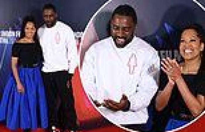 Idris Elba and Regina King pose together at photocall for their new film The ...