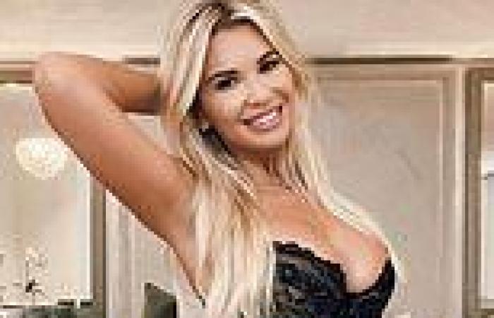 Christine McGuinness flaunts her phenomenal figure in a black lace bra and ...