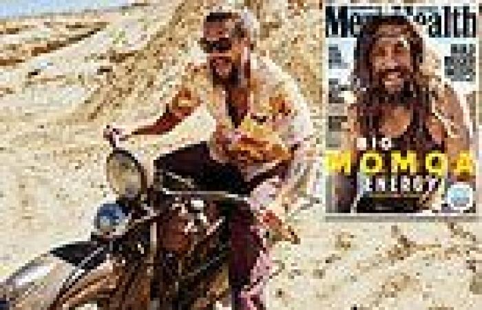 Jason Momoa shows off his biceps on the cover of Australian's Men Health