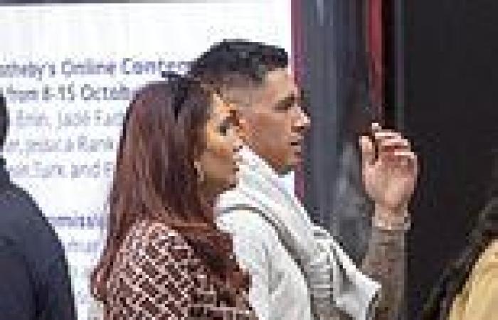 TOWIE's Amy Childs looks smitten with mystery man on romantic stroll