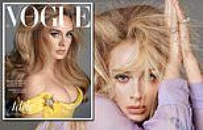 PICTURE EXCLUSIVE: Adele looks radiant in sheer lilac blouse for stunning Vogue ...
