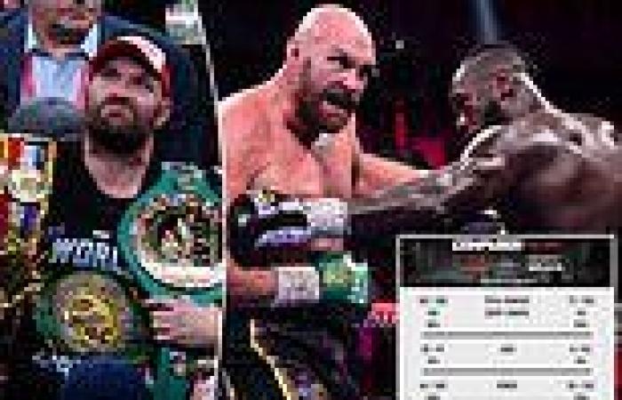 sport news Deontay Wilder landed just NINE jabs against Tyson Fury and was hit more than ...