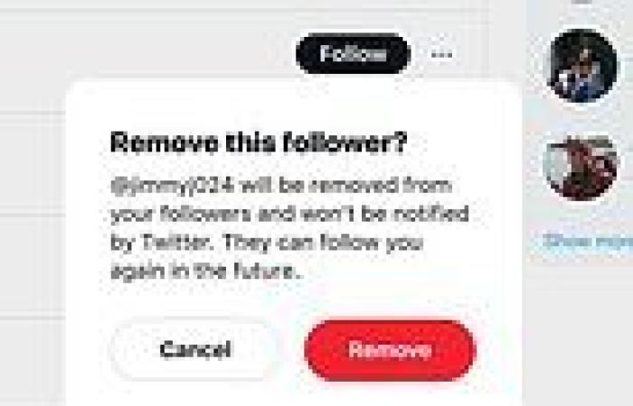 Twitter rolls out feature that allows you to just remove a follower instead of ...