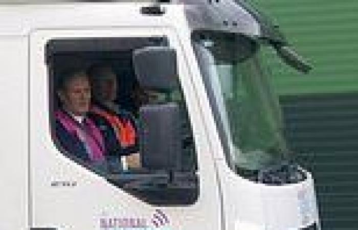 Labour leader crashes lorry while being given HGV-driving lesson in Greater ...