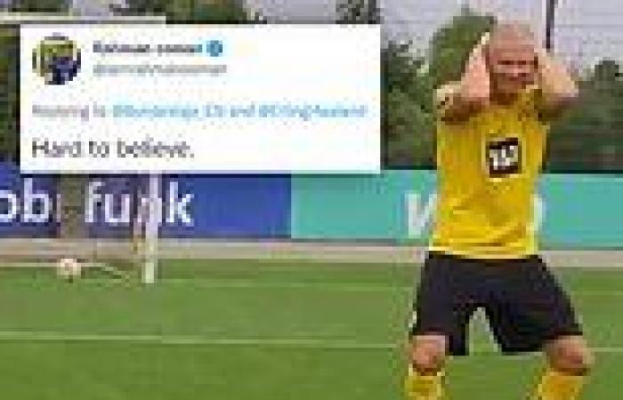 sport news Erling Haaland pulls off jaw-dropping trick in training but online users claim ...