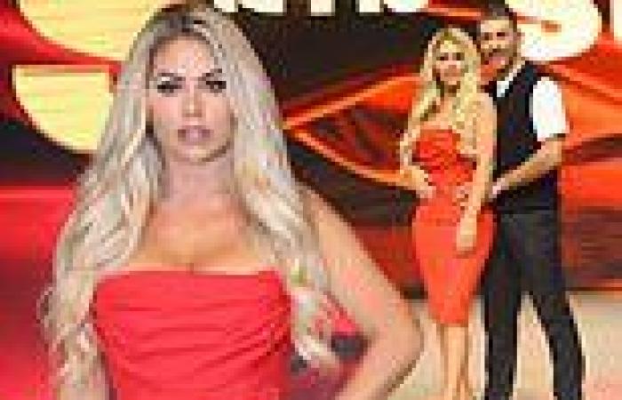 Bianca Gascoigne looks incredible in figure-hugging red dress for Italy's ...